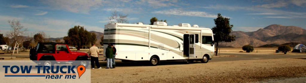 Towing by four wheel down